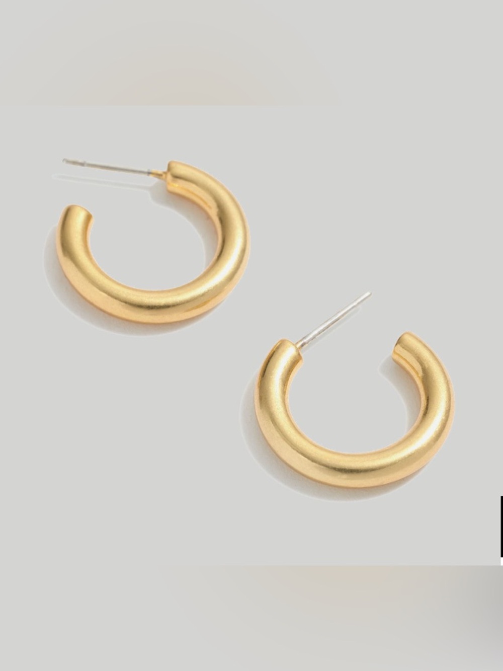 NWT MADEWELL Chunky Small Hoop Earrings